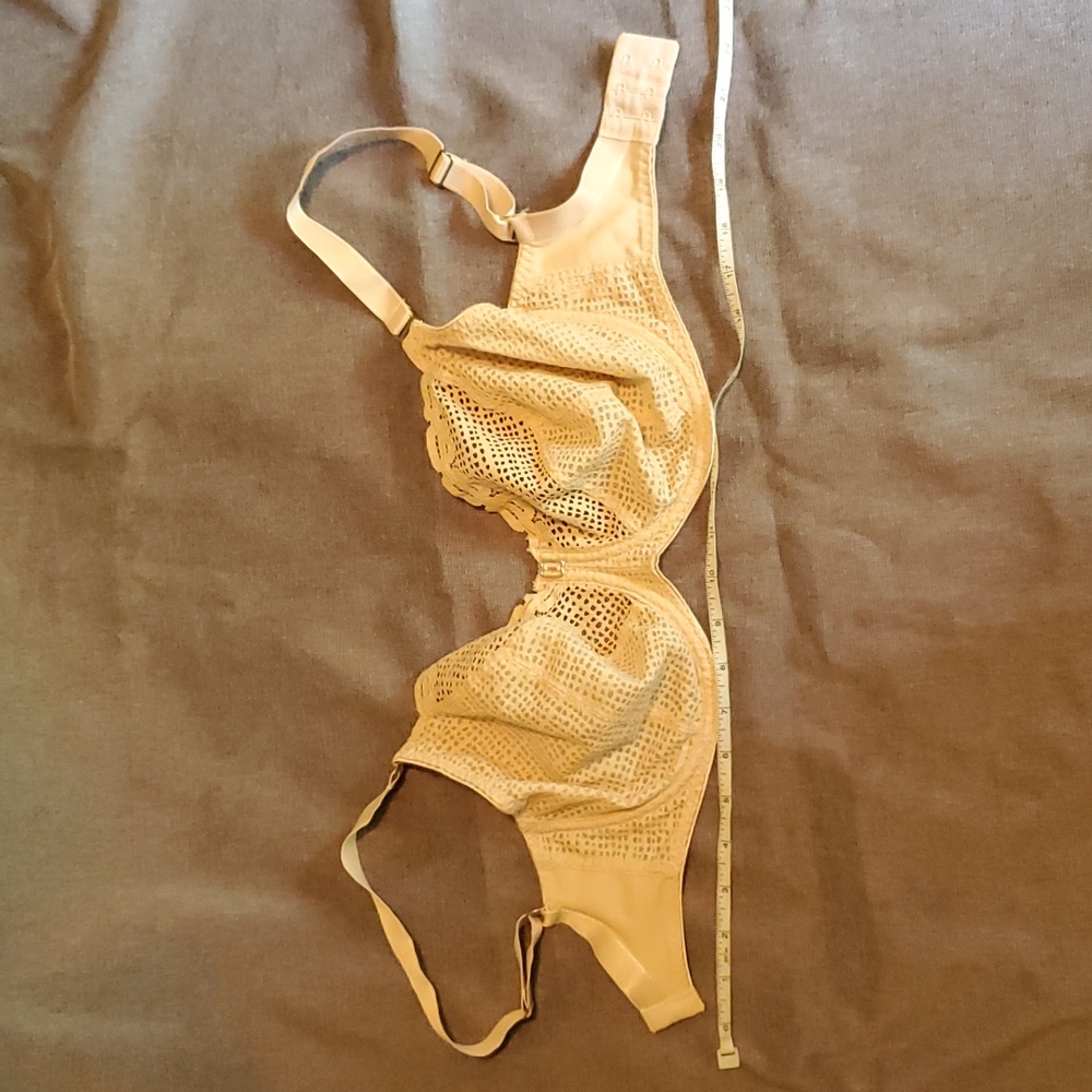 FREYA Lace sheer unlined underwire bra size 28GG UK 28J US